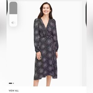 Kate Spade Women's Confetti Wrap Dress Black Size 4